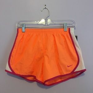 NWT Girls Size L Orange Nike Shorts
